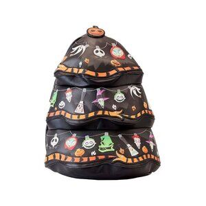 DISNEY Loungefly Nightmare Before Christmas String Lights Glow Mini Backpack